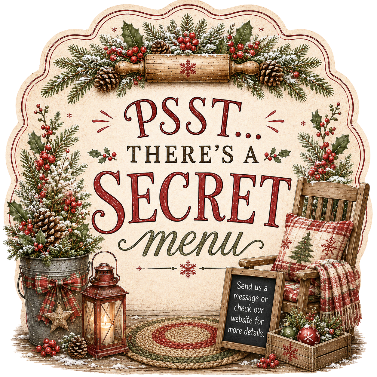 Special Order Requests Welcome — Christmas badge