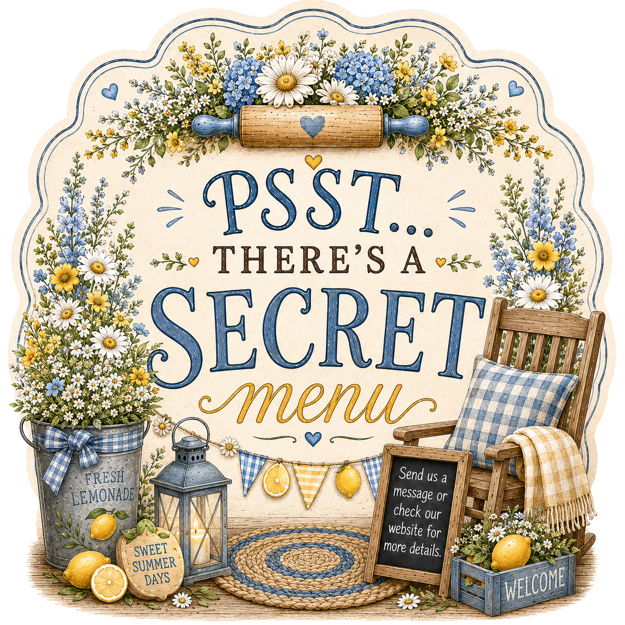 Psst — there's a secret summer menu badge